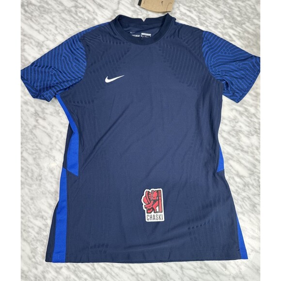 Nike Vaporknit 3  Womens Medium Soccer Top Jersey Shirt  Blue CW3138-419 NEW - Picture 1 of 7